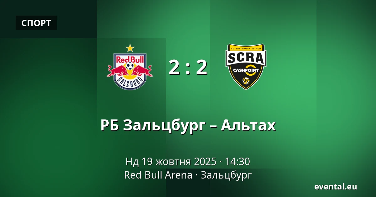 РБ Зальцбург – Альтах — Red Bull Arena, Зальцбург