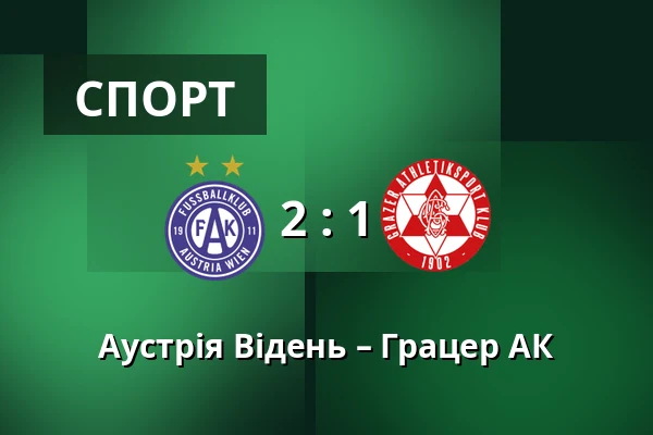 Аустрія Відень – Грацер АК — Generali Arena, Відень