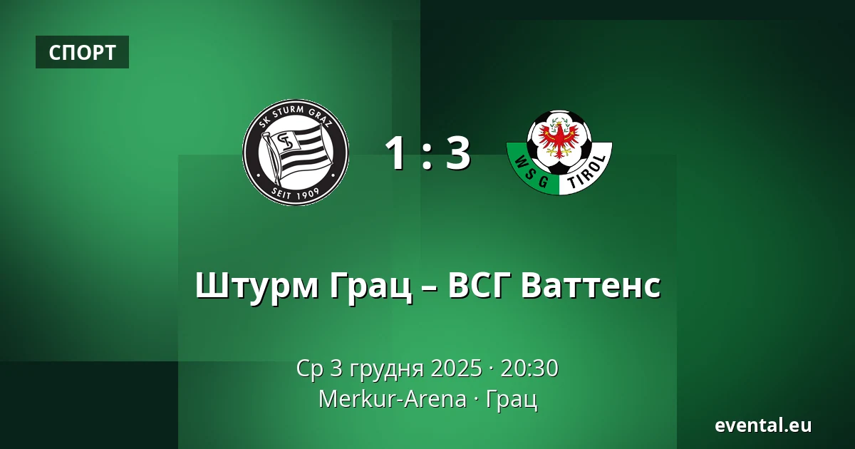 Штурм Грац – ВСГ Ваттенс — Merkur-Arena, Грац