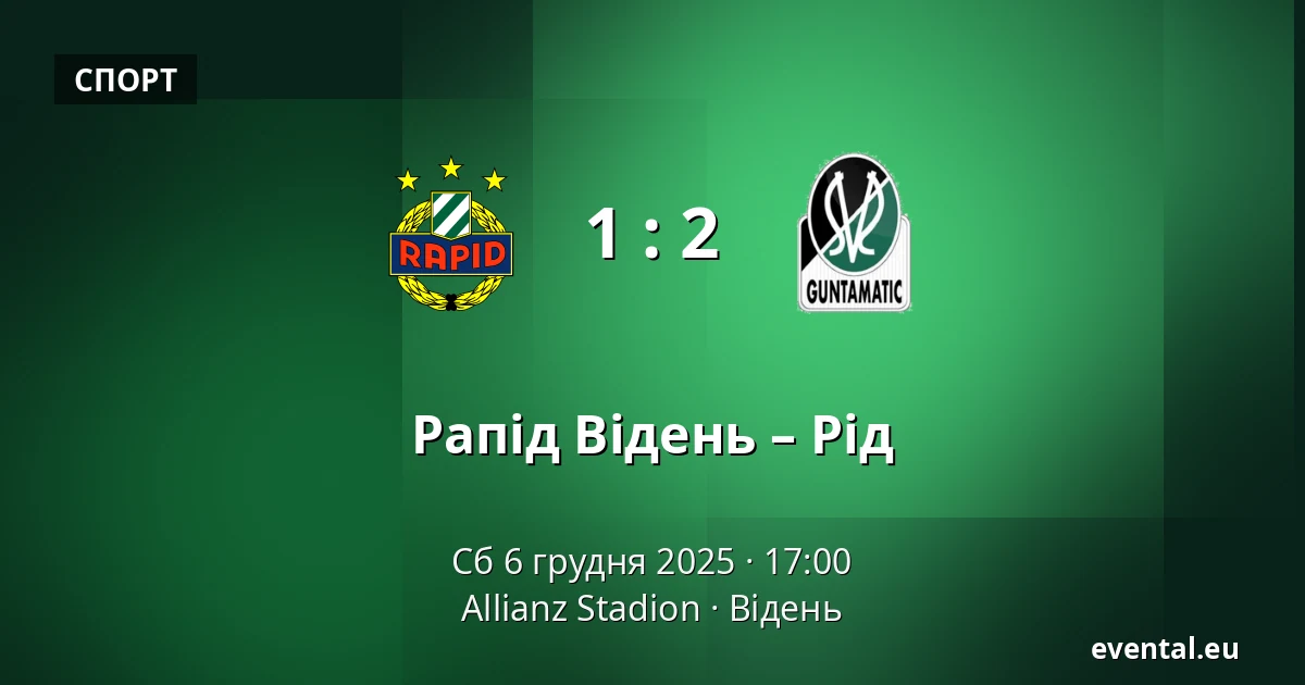 Рапід Відень – Рід — Allianz Stadion, Відень