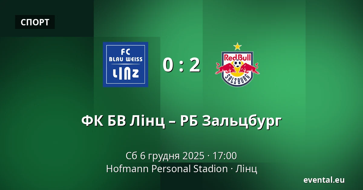 ФК БВ Лінц – РБ Зальцбург — Hofmann Personal Stadion, Лінц