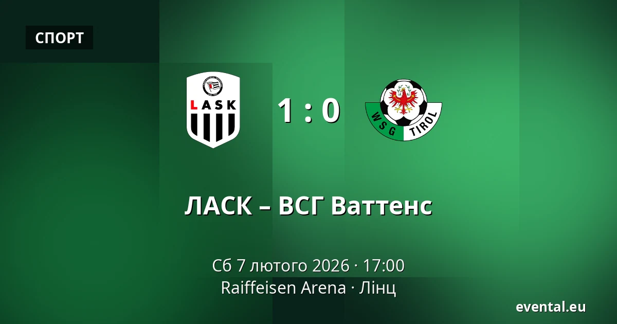 ЛАСК – ВСГ Ваттенс — Raiffeisen Arena, Лінц