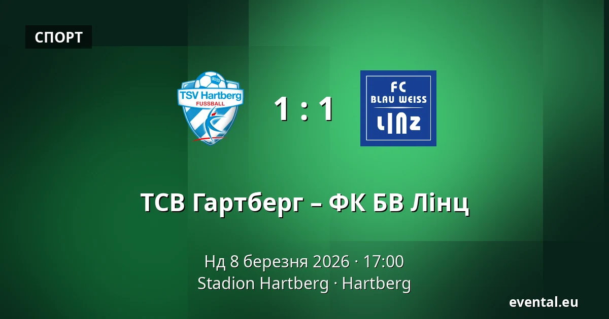 ТСВ Гартберг – ФК БВ Лінц — Stadion Hartberg, Hartberg