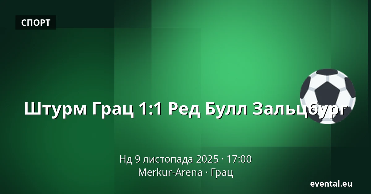 Штурм Грац - Ред Булл Зальцбург — Merkur-Arena, Грац