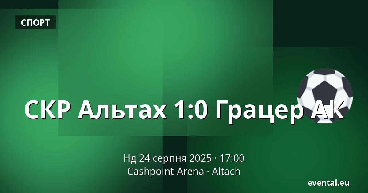 СКР Альтах - Грацер АК — Cashpoint-Arena, Altach