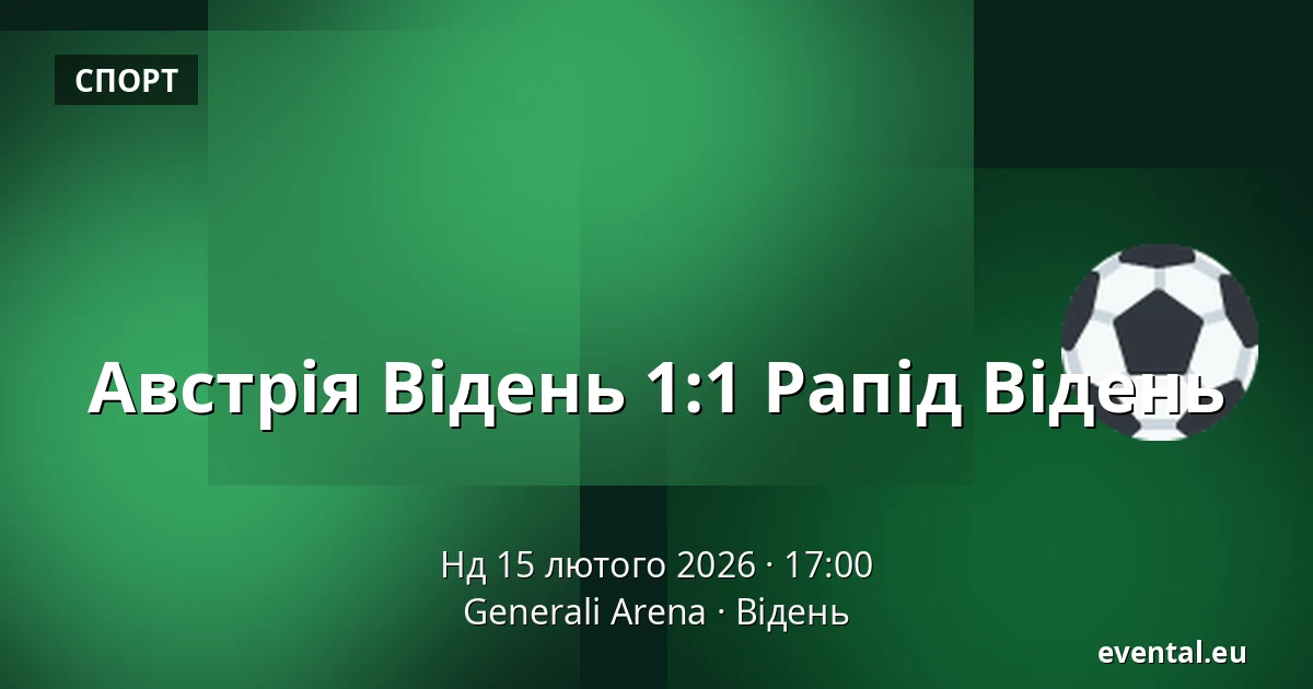 Австрія Відень - Рапід Відень — Generali Arena, Відень