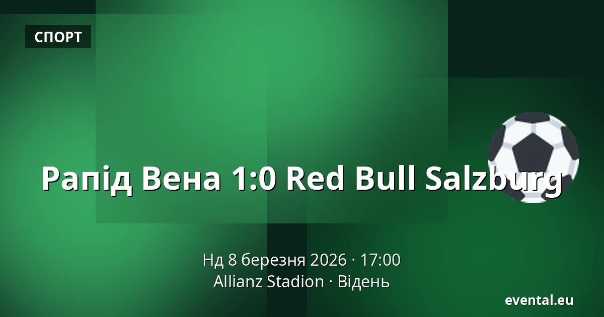 Рапід Вена - Red Bull Salzburg — Allianz Stadion, Відень