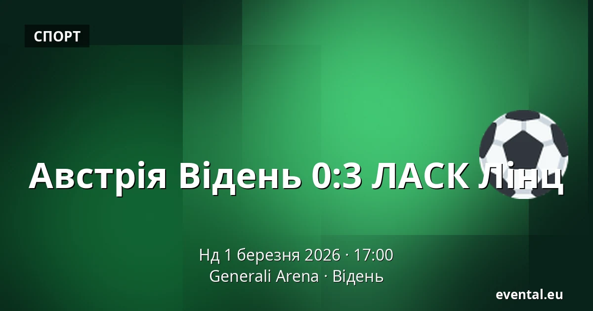 Австрія Відень - ЛАСК Лінц — Generali Arena, Відень