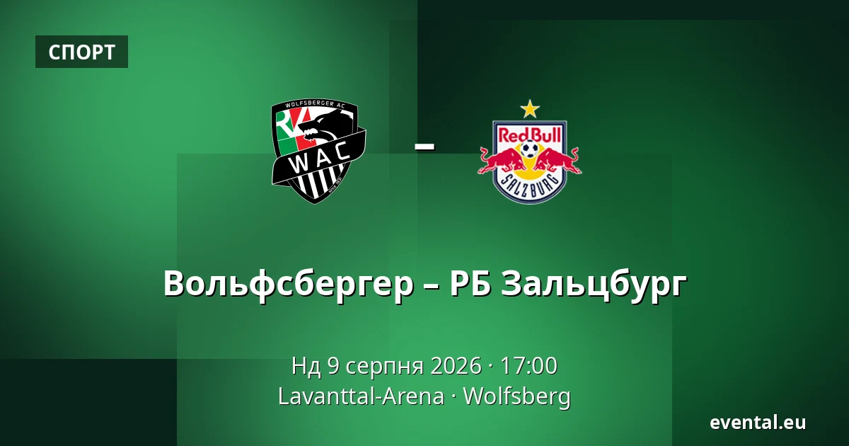 Вольфсбергер – РБ Зальцбург — Lavanttal-Arena, Wolfsberg