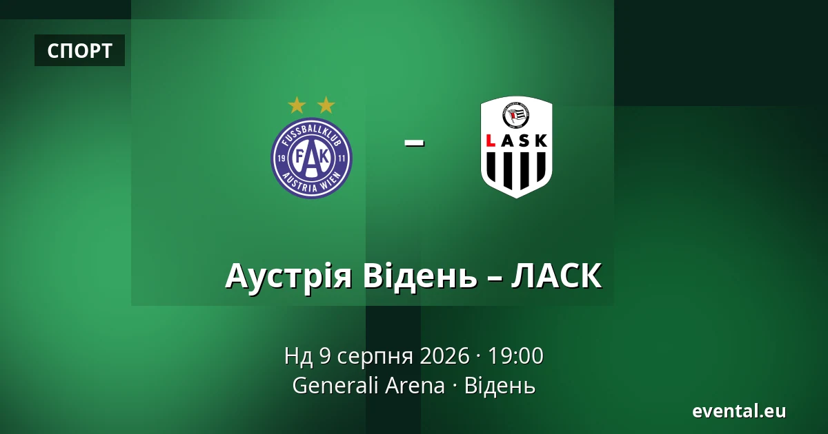 Аустрія Відень – ЛАСК — Generali Arena, Відень
