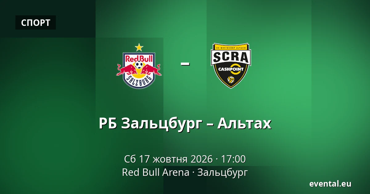 РБ Зальцбург – Альтах — Red Bull Arena, Зальцбург
