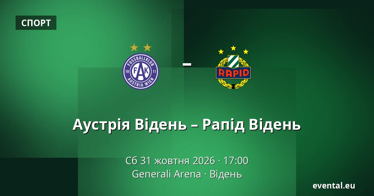 Аустрія Відень – Рапід Відень — Generali Arena, Відень