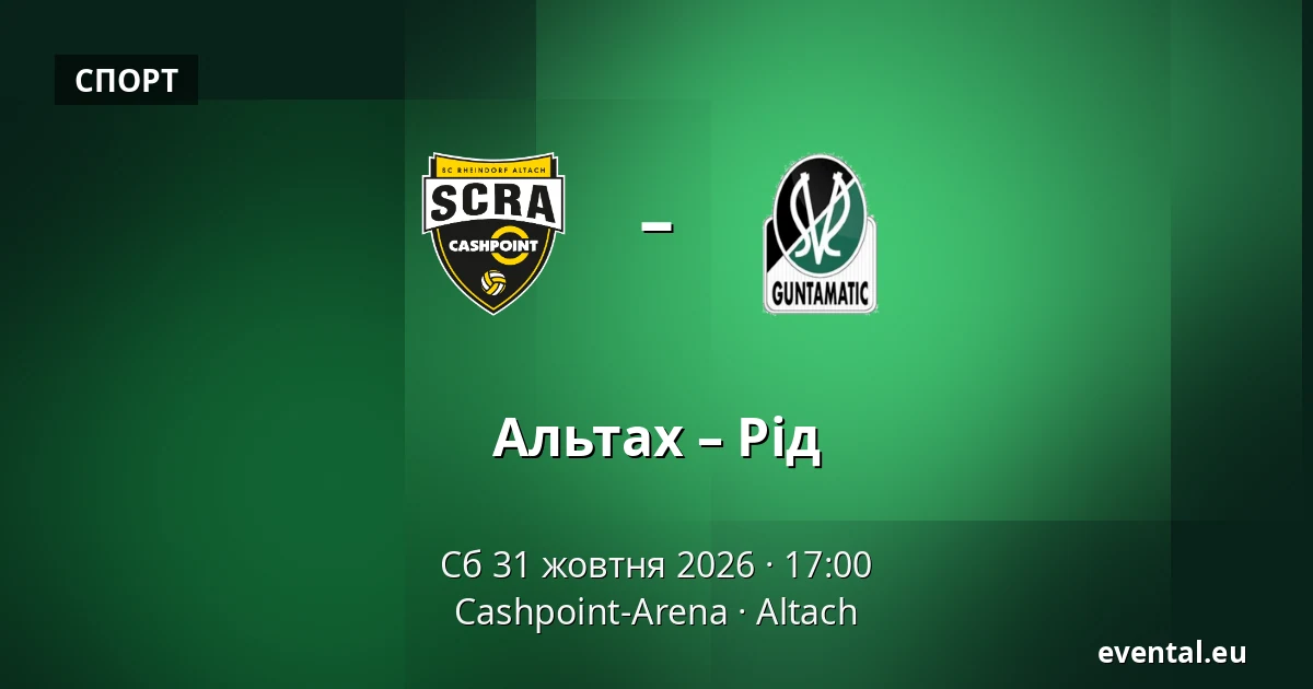 Альтах – Рід — Cashpoint-Arena, Altach