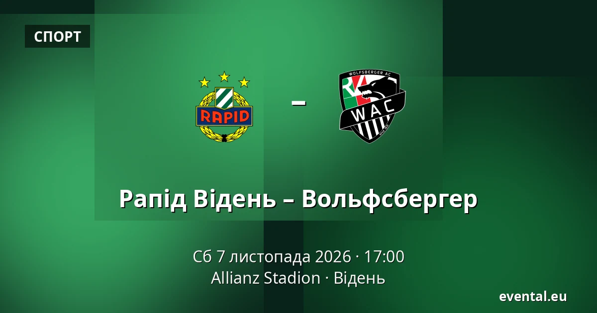 Рапід Відень – Вольфсбергер — Allianz Stadion, Відень