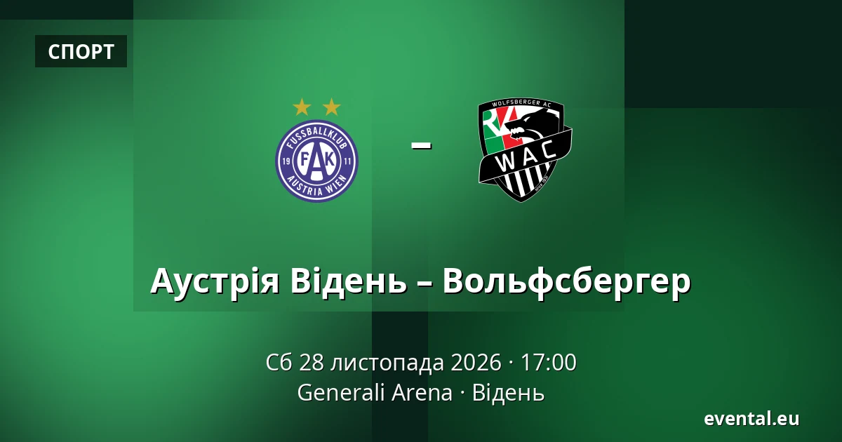Аустрія Відень – Вольфсбергер — Generali Arena, Відень