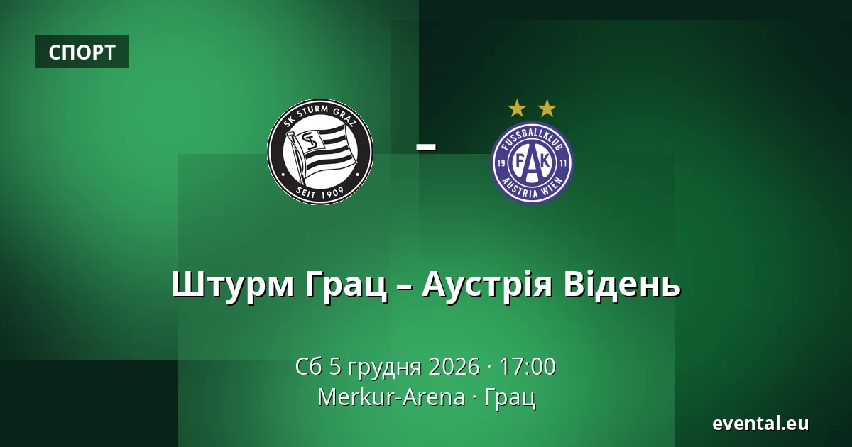 Штурм Грац – Аустрія Відень — Merkur-Arena, Грац