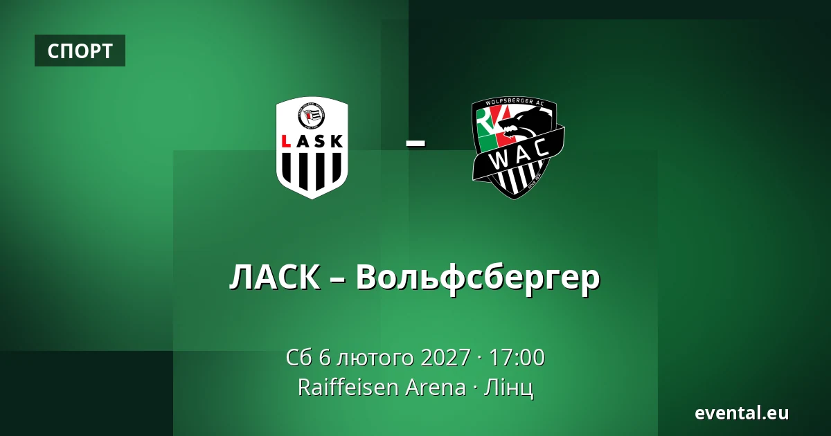 ЛАСК – Вольфсбергер — Raiffeisen Arena, Лінц