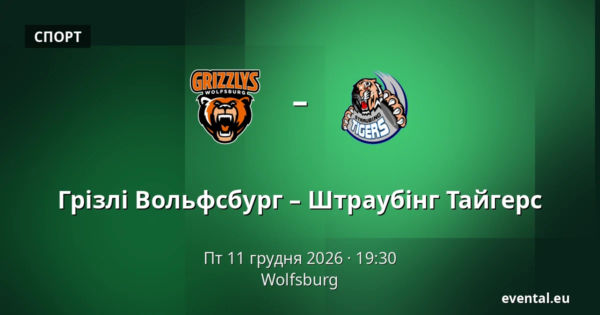 Грізлі Вольфсбург – Штраубінг Тайгерс — Wolfsburg